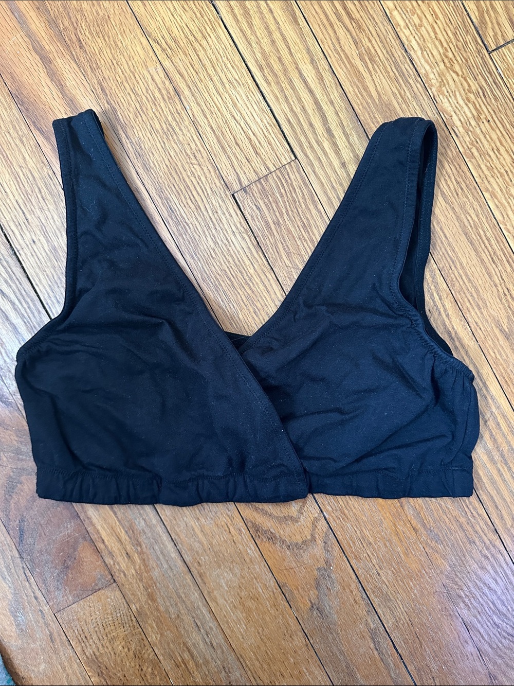 Motherhood Black Wire-Free Soft-Cup Bra Nursing
